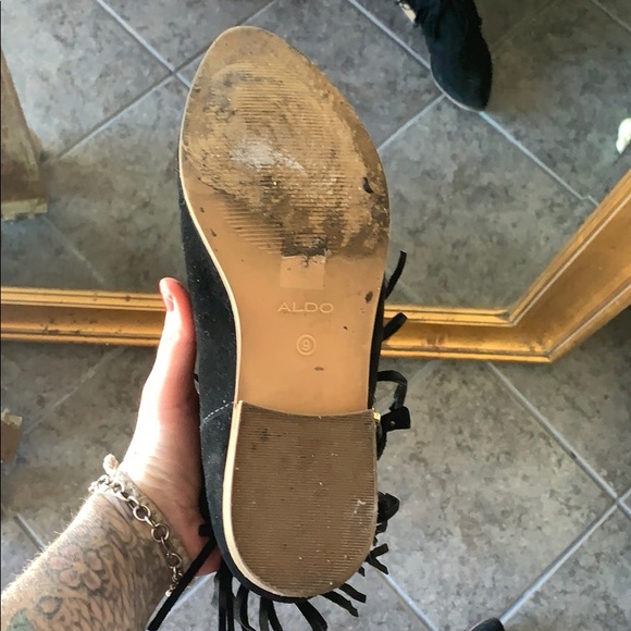 Black fringe booties Aldo - Picture 3 of 4